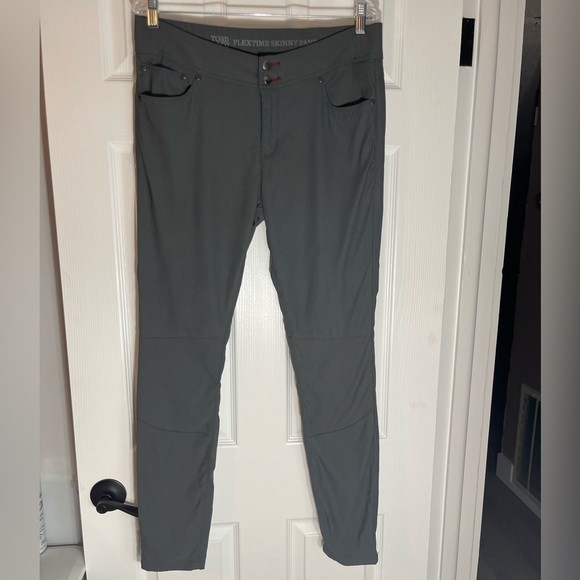 TOAD & CO Flextime Skinny Pant Womens 14 Gray Mid Rise Full Length - Picture 3 of 11